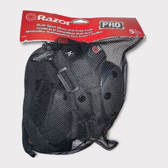 NWT Razor Pro multi-sport elbow and knee pads child 5 plus years boy girl - Picture 1 of 8